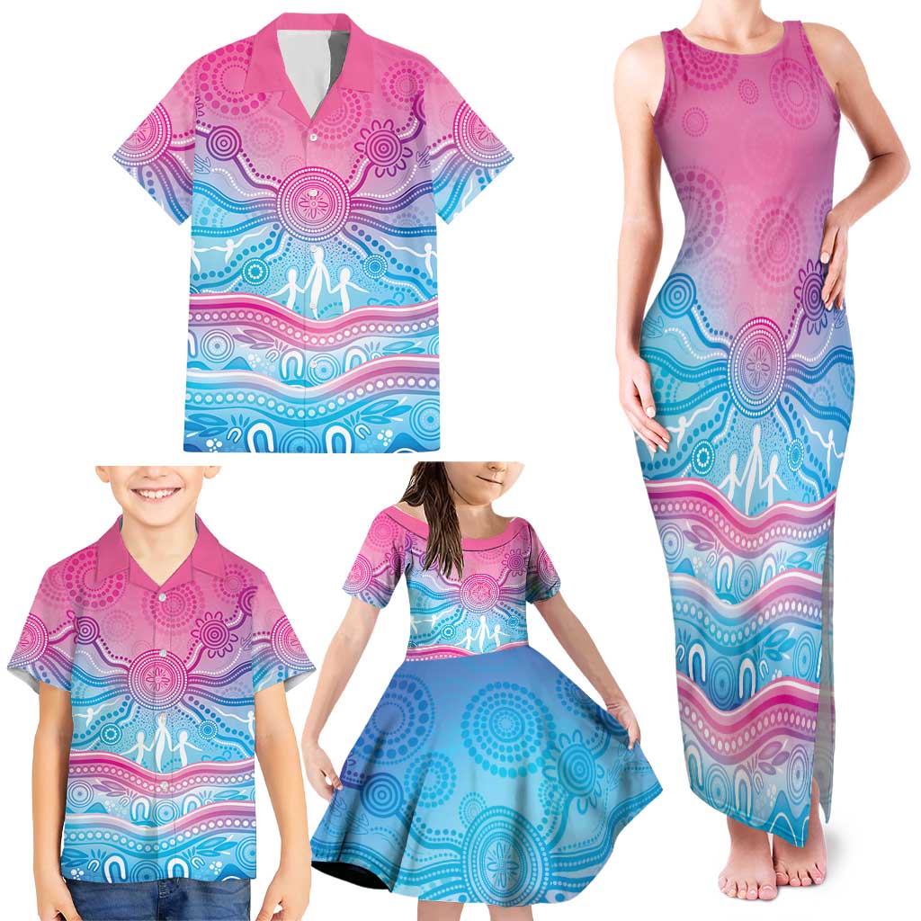 NAIDOC Week 50 Years Deadly Family Matching Tank Maxi Dress and Hawaiian Shirt Aboriginal Dreamtime