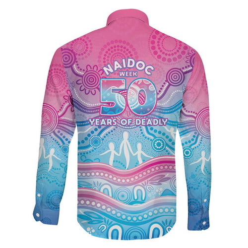 NAIDOC Week 50 Years Deadly Family Matching Tank Maxi Dress and Hawaiian Shirt Aboriginal Dreamtime