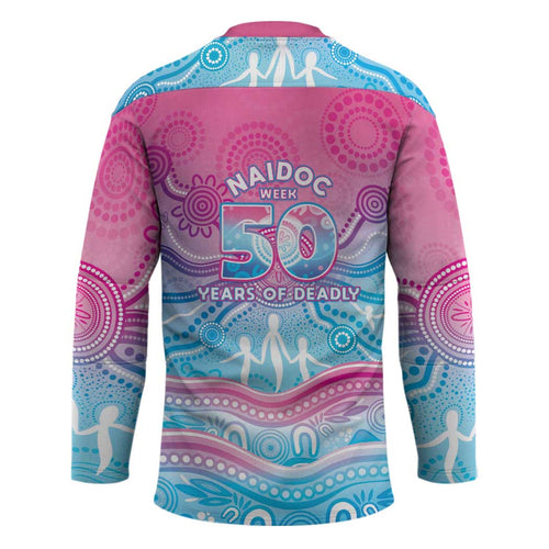 NAIDOC Week 50 Years Deadly Hockey Jersey Aboriginal Dreamtime