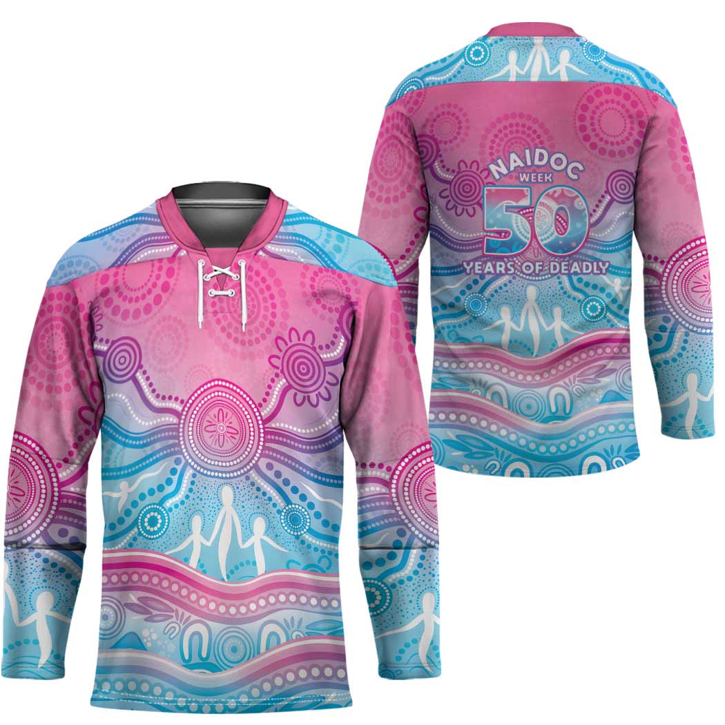 NAIDOC Week 50 Years Deadly Hockey Jersey Aboriginal Dreamtime