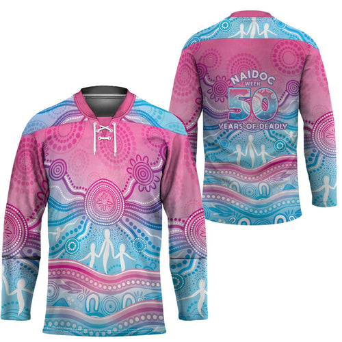 NAIDOC Week 50 Years Deadly Hockey Jersey Aboriginal Dreamtime