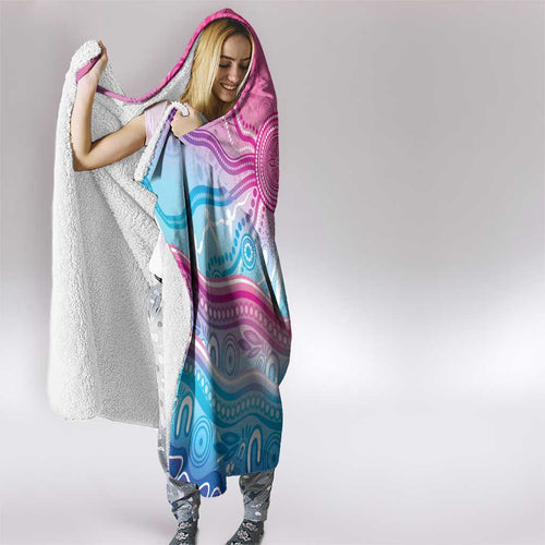 NAIDOC Week 50 Years Deadly Hooded Blanket Aboriginal Dreamtime