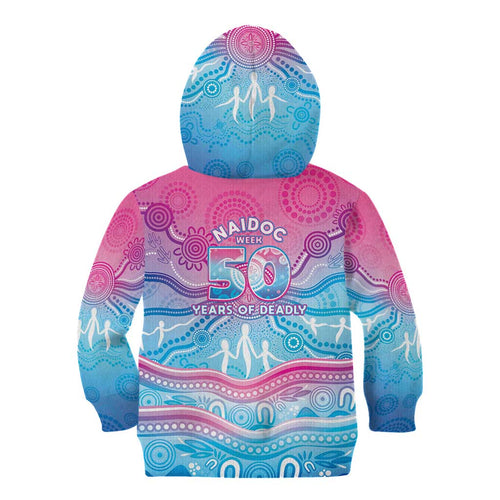 NAIDOC Week 50 Years Deadly Kid Hoodie Aboriginal Dreamtime