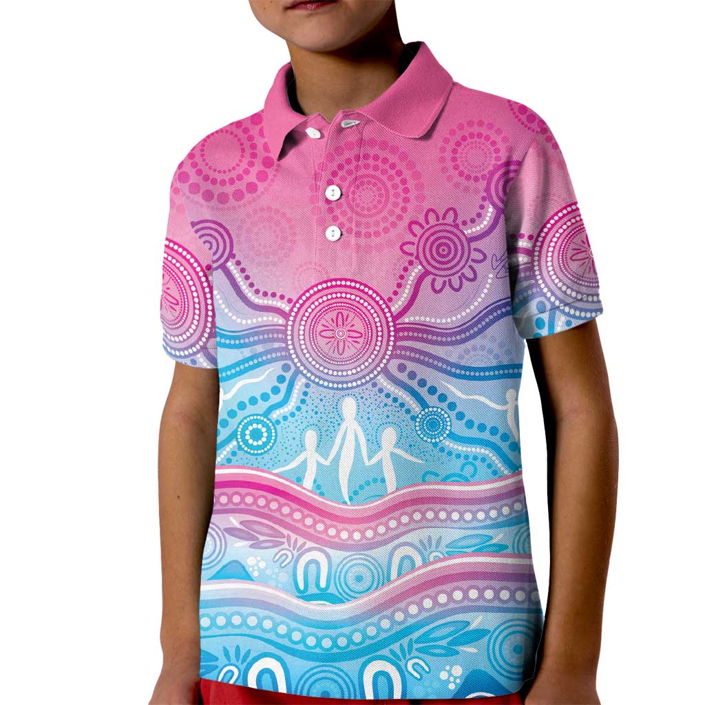 NAIDOC Week 50 Years Deadly Kid Polo Shirt Aboriginal Dreamtime
