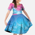 NAIDOC Week 50 Years Deadly Kid Short Sleeve Dress Aboriginal Dreamtime