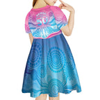 NAIDOC Week 50 Years Deadly Kid Short Sleeve Dress Aboriginal Dreamtime