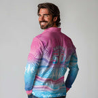 NAIDOC Week 50 Years Deadly Long Sleeve Polo Shirt Aboriginal Dreamtime