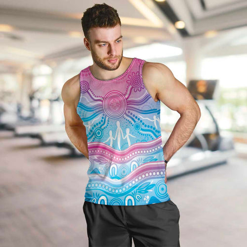 NAIDOC Week 50 Years Deadly Men Tank Top Aboriginal Dreamtime