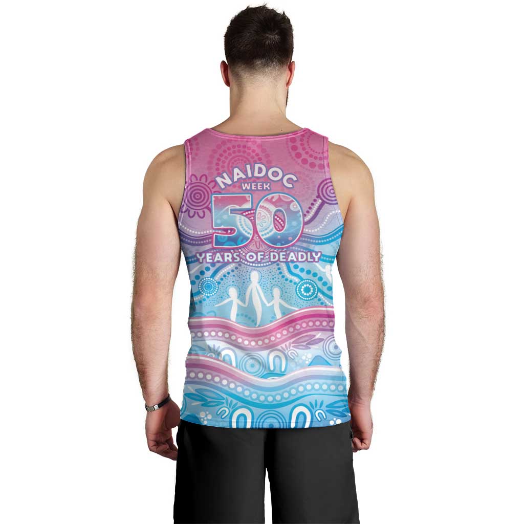 NAIDOC Week 50 Years Deadly Men Tank Top Aboriginal Dreamtime