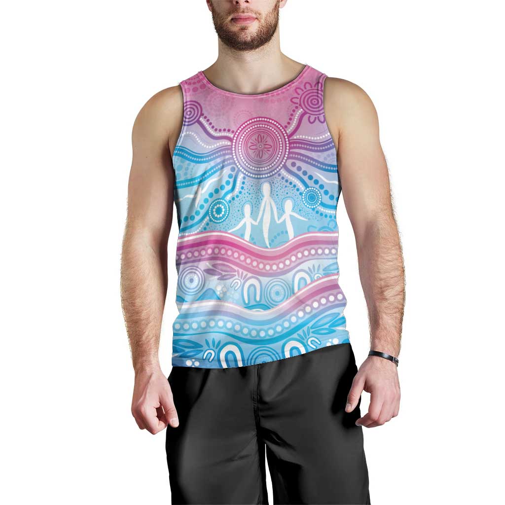 NAIDOC Week 50 Years Deadly Men Tank Top Aboriginal Dreamtime