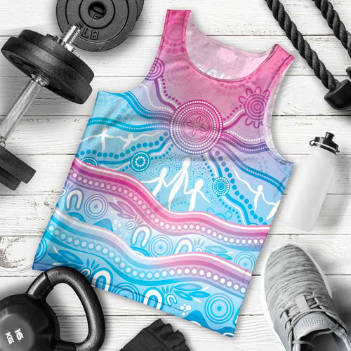 NAIDOC Week 50 Years Deadly Men Tank Top Aboriginal Dreamtime
