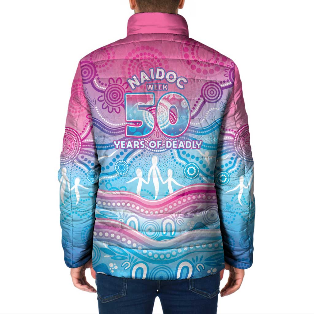 NAIDOC Week 50 Years Deadly Padded Jacket Aboriginal Dreamtime