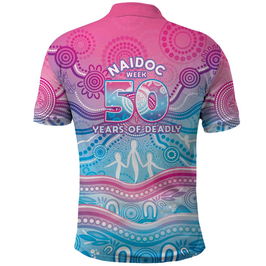 NAIDOC Week 50 Years Deadly Polo Shirt Aboriginal Dreamtime