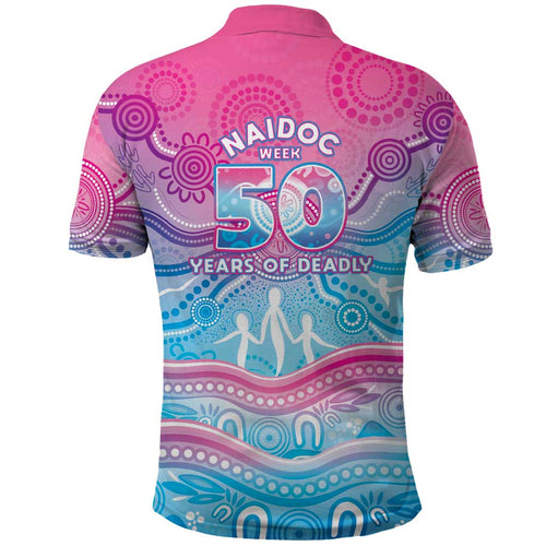 NAIDOC Week 50 Years Deadly Polo Shirt Aboriginal Dreamtime