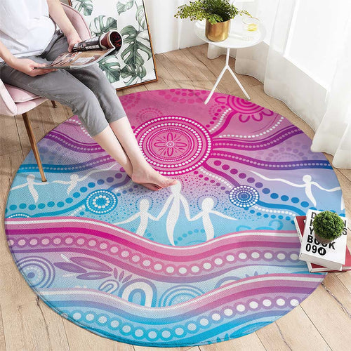 NAIDOC Week 50 Years Deadly Round Carpet Aboriginal Dreamtime