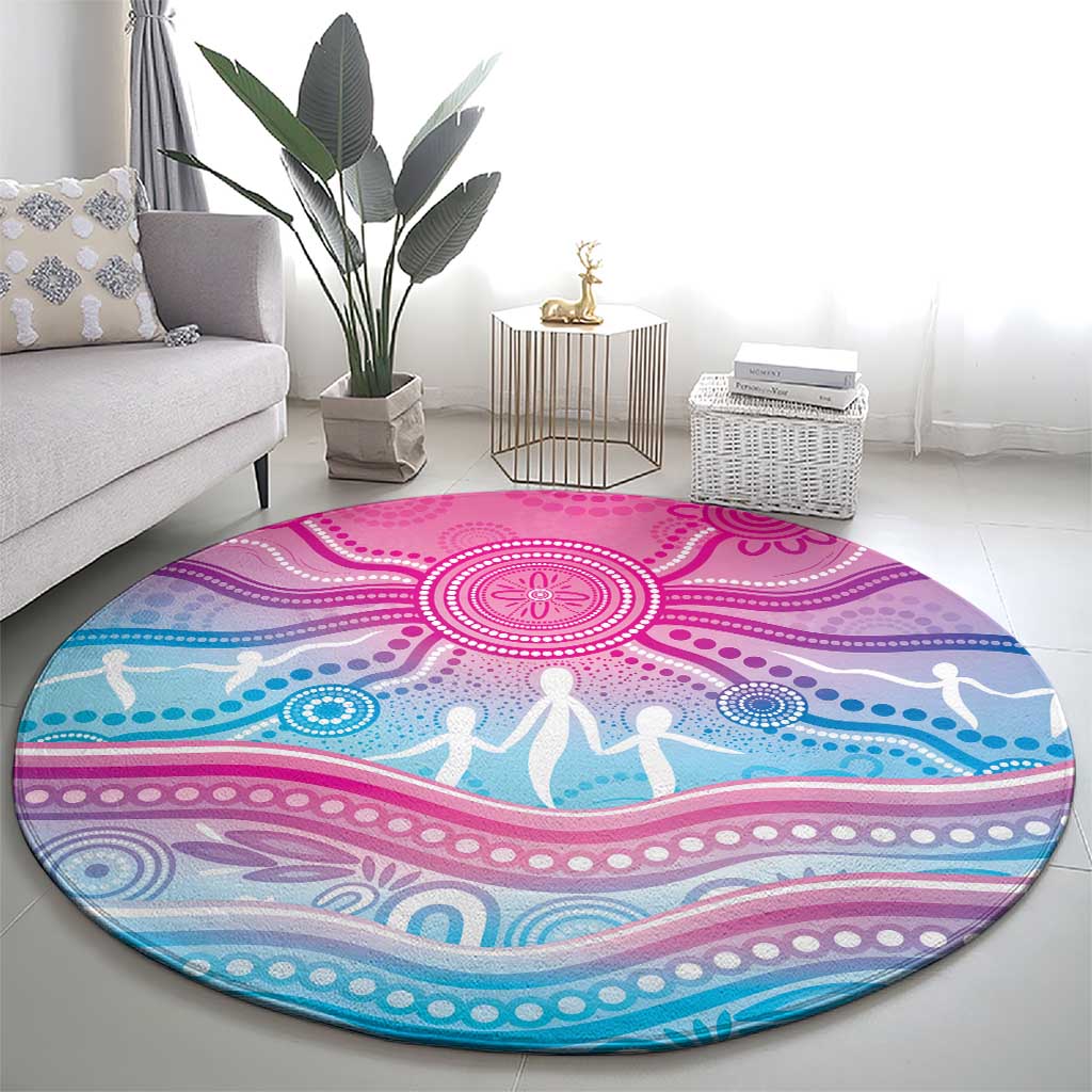 NAIDOC Week 50 Years Deadly Round Carpet Aboriginal Dreamtime