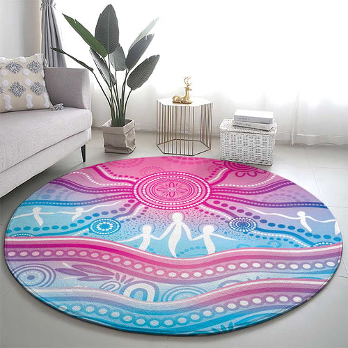 NAIDOC Week 50 Years Deadly Round Carpet Aboriginal Dreamtime