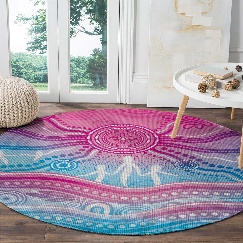 NAIDOC Week 50 Years Deadly Round Carpet Aboriginal Dreamtime