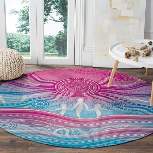 NAIDOC Week 50 Years Deadly Round Carpet Aboriginal Dreamtime