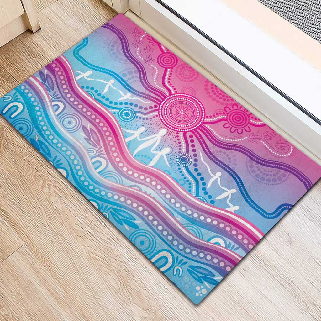 NAIDOC Week 50 Years Deadly Rubber Doormat Aboriginal Dreamtime