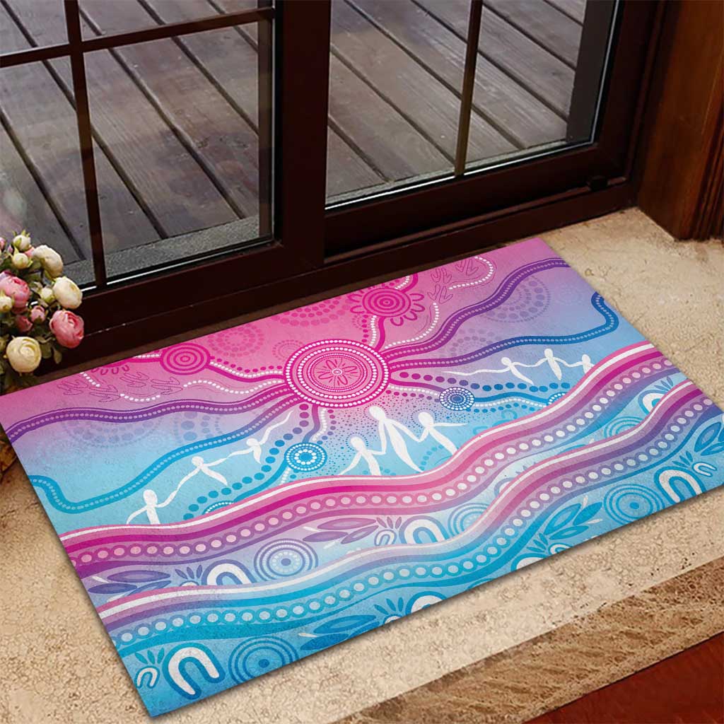 NAIDOC Week 50 Years Deadly Rubber Doormat Aboriginal Dreamtime