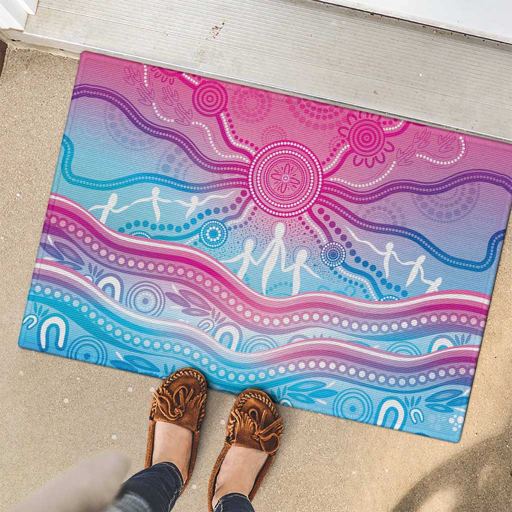 NAIDOC Week 50 Years Deadly Rubber Doormat Aboriginal Dreamtime