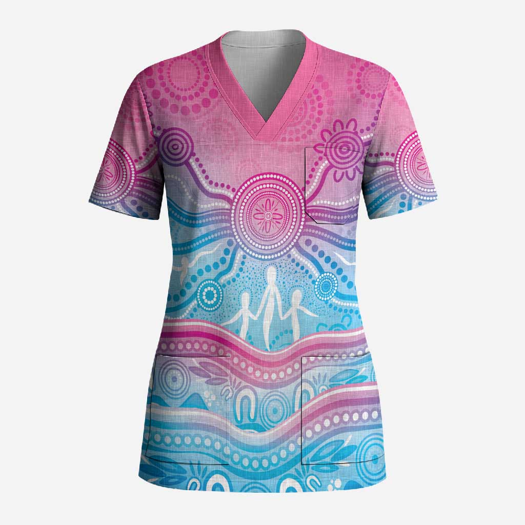NAIDOC Week 50 Years Deadly Scrub Top Aboriginal Dreamtime