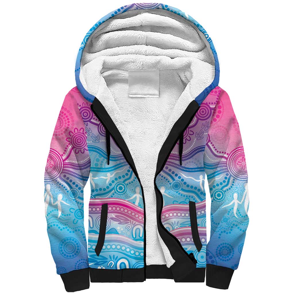 NAIDOC Week 50 Years Deadly Sherpa Hoodie Aboriginal Dreamtime