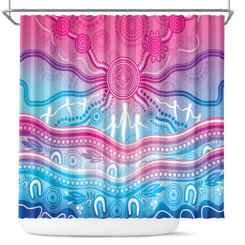 NAIDOC Week 50 Years Deadly Shower Curtain Aboriginal Dreamtime
