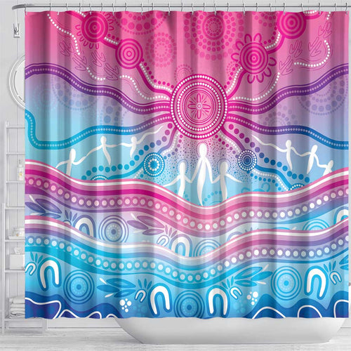 NAIDOC Week 50 Years Deadly Shower Curtain Aboriginal Dreamtime