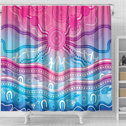 NAIDOC Week 50 Years Deadly Shower Curtain Aboriginal Dreamtime