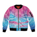 NAIDOC Week 50 Years Deadly Sleeve Zip Bomber Jacket Aboriginal Dreamtime