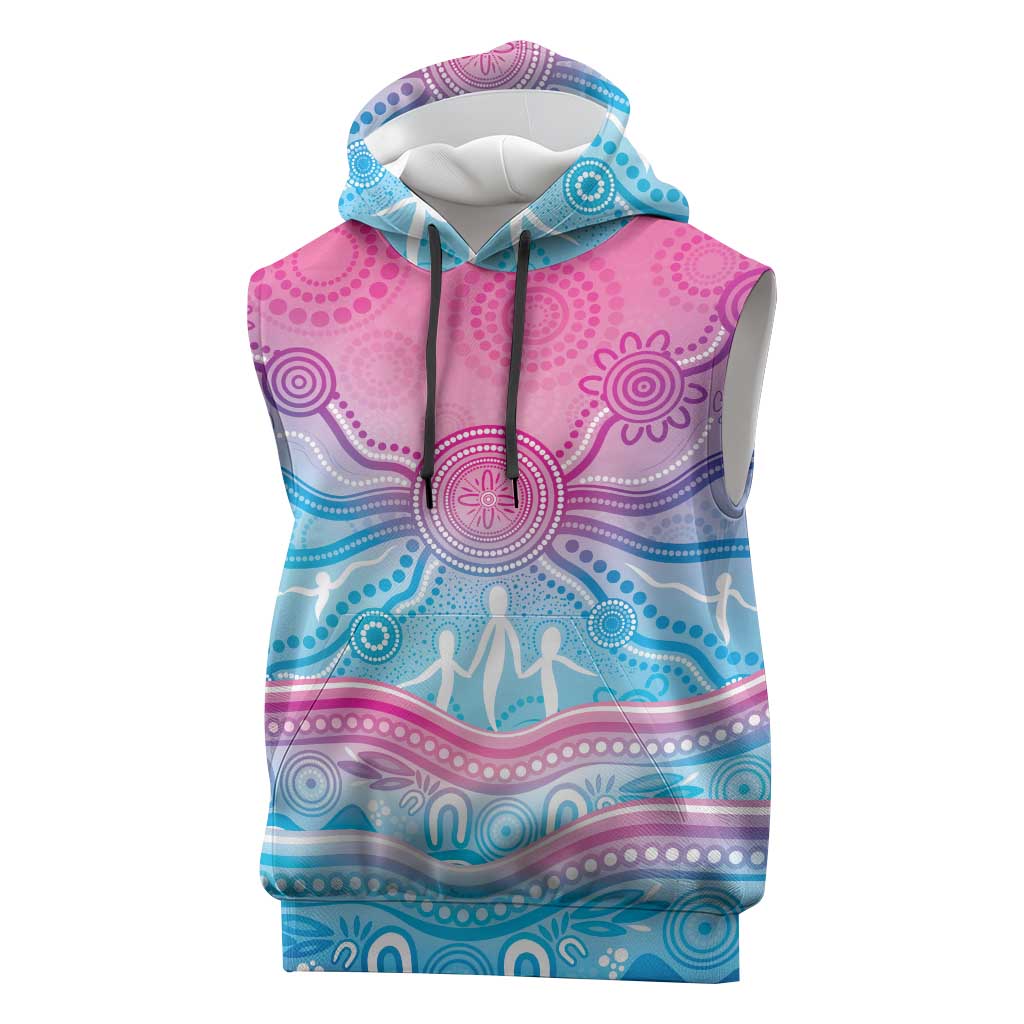 NAIDOC Week 50 Years Deadly Sleeveless Hoodie Aboriginal Dreamtime