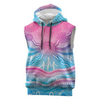 NAIDOC Week 50 Years Deadly Sleeveless Hoodie Aboriginal Dreamtime