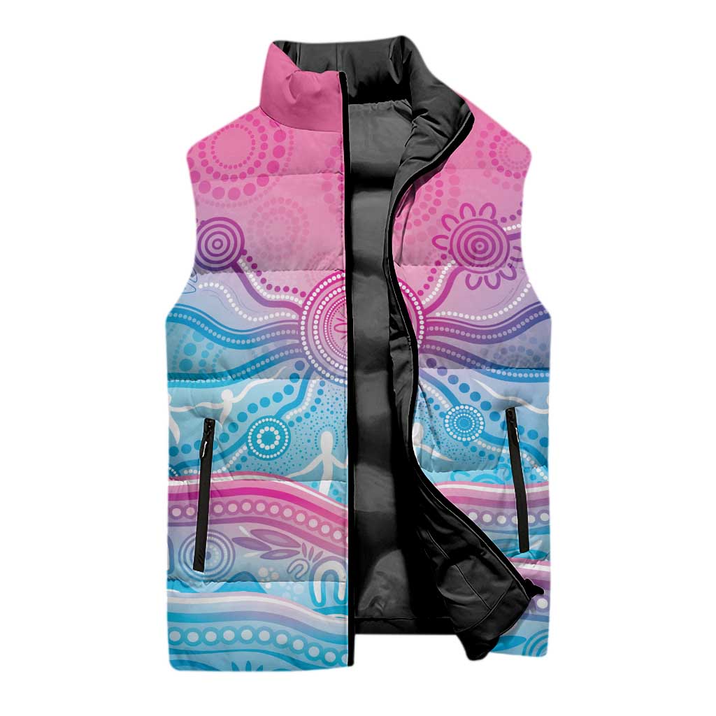 NAIDOC Week 50 Years Deadly Sleeveless Puffer Jacket Aboriginal Dreamtime