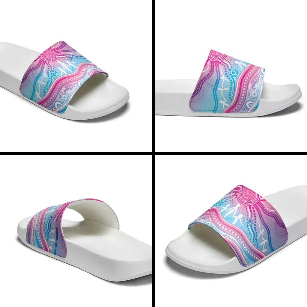 NAIDOC Week 50 Years Deadly Slide Sandals Aboriginal Dreamtime