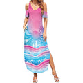 NAIDOC Week 50 Years Deadly Summer Maxi Dress Aboriginal Dreamtime