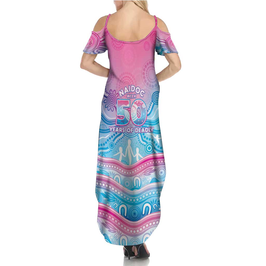 NAIDOC Week 50 Years Deadly Summer Maxi Dress Aboriginal Dreamtime