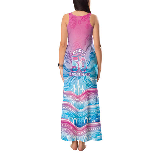 NAIDOC Week 50 Years Deadly Tank Maxi Dress Aboriginal Dreamtime