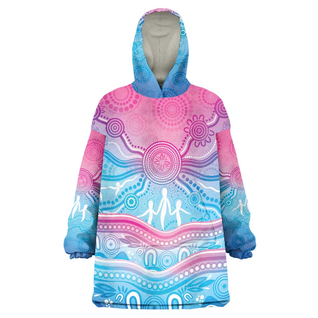 NAIDOC Week 50 Years Deadly Wearable Blanket Hoodie Aboriginal Dreamtime