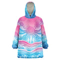 NAIDOC Week 50 Years Deadly Wearable Blanket Hoodie Aboriginal Dreamtime