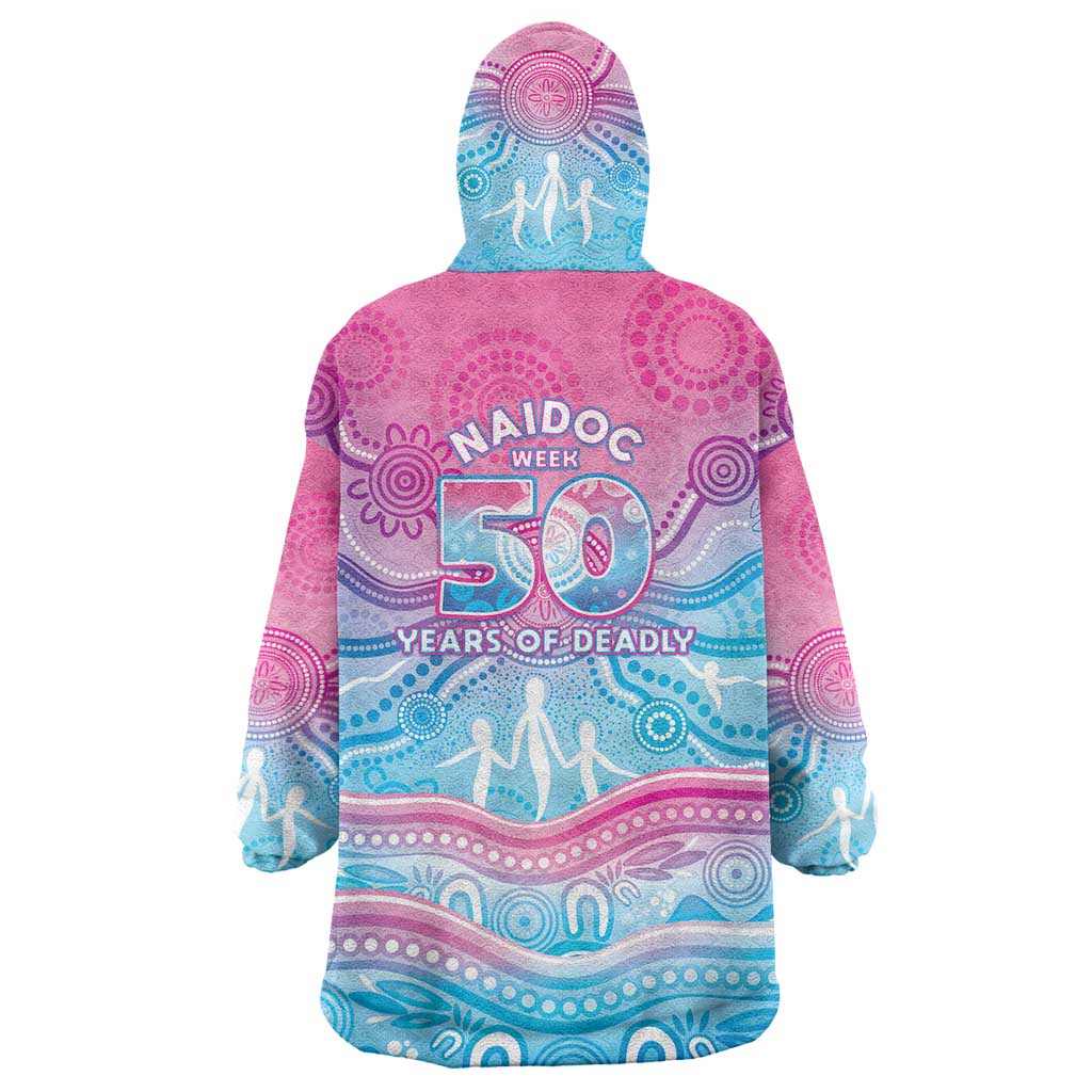 NAIDOC Week 50 Years Deadly Wearable Blanket Hoodie Aboriginal Dreamtime