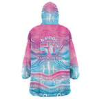 NAIDOC Week 50 Years Deadly Wearable Blanket Hoodie Aboriginal Dreamtime