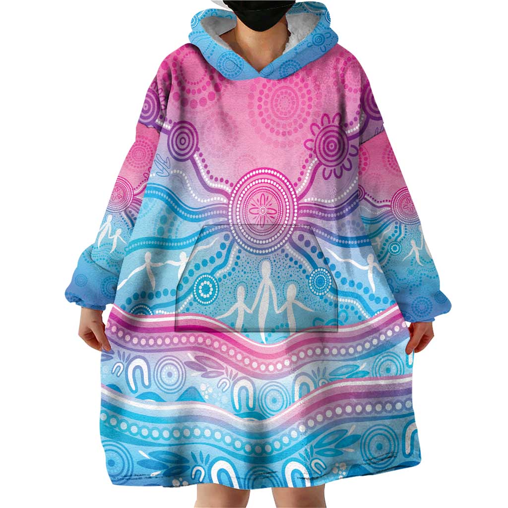 NAIDOC Week 50 Years Deadly Wearable Blanket Hoodie Aboriginal Dreamtime