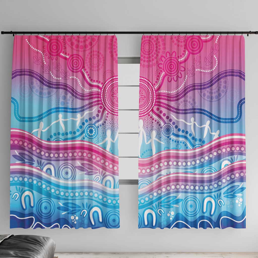 NAIDOC Week 50 Years Deadly Window Curtain Aboriginal Dreamtime