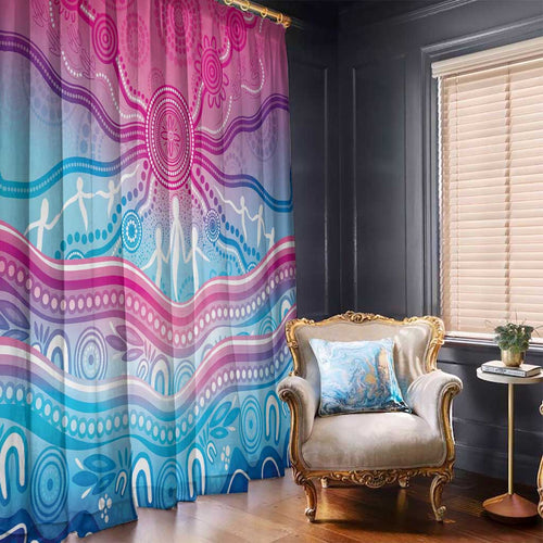 NAIDOC Week 50 Years Deadly Window Curtain Aboriginal Dreamtime