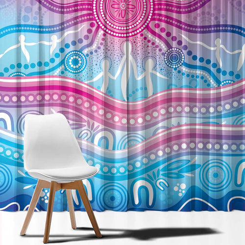 NAIDOC Week 50 Years Deadly Window Curtain Aboriginal Dreamtime