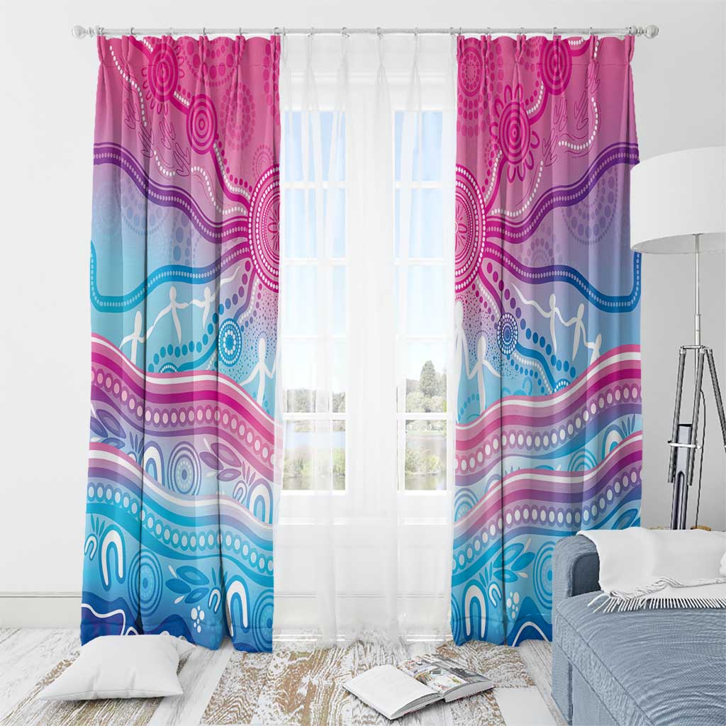NAIDOC Week 50 Years Deadly Window Curtain Aboriginal Dreamtime