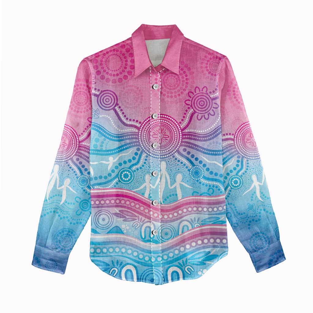 NAIDOC Week 50 Years Deadly Women Casual Shirt Aboriginal Dreamtime