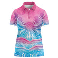 NAIDOC Week 50 Years Deadly Women Polo Shirt Aboriginal Dreamtime